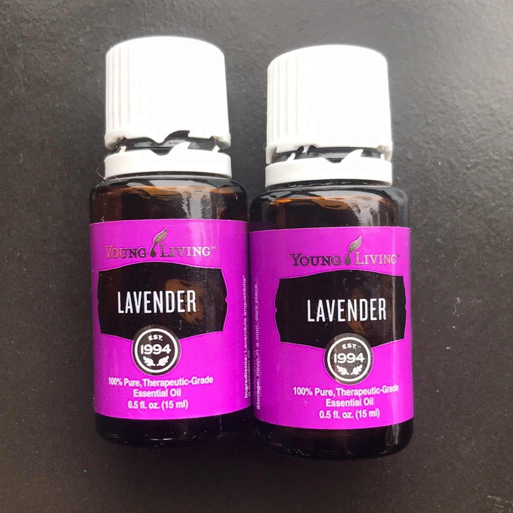 YOUNG LIVING Lavender essential oil opened bottles